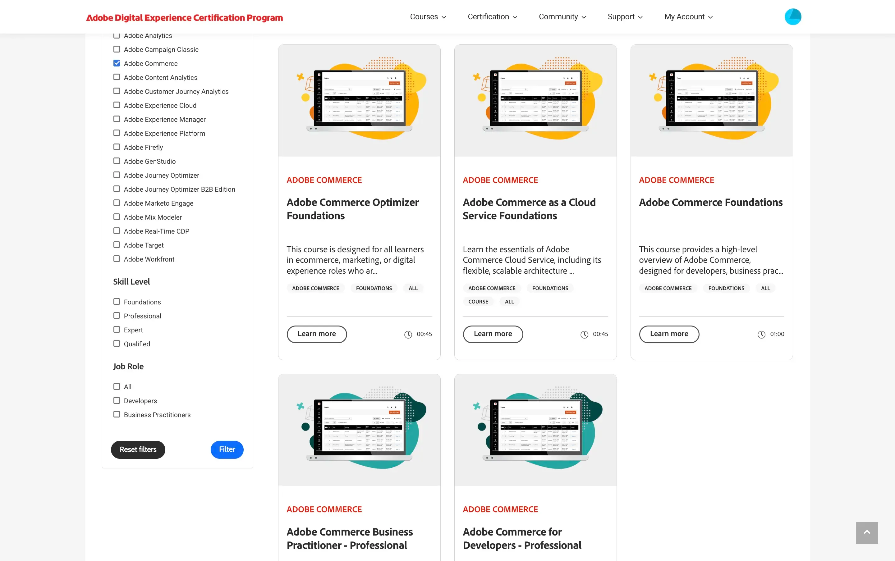 Adobe Commerce Courses
