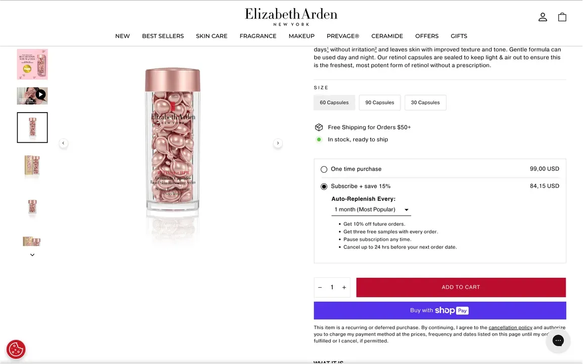 ELIZABETH ARDEN AUTO-REPLENISH