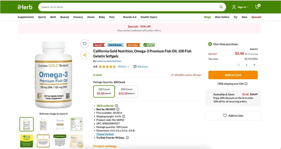 iHerb Autoship & Save